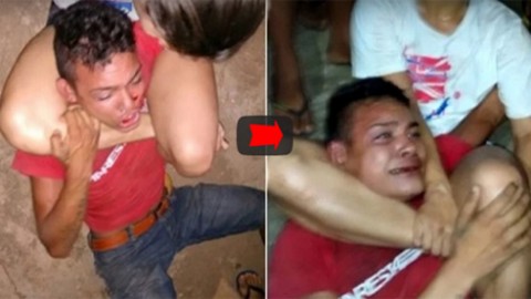 Cô gái hạ đo ván Thanh niên to khỏe