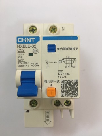 Atomat chống giật CHINT 1P+N 32 A