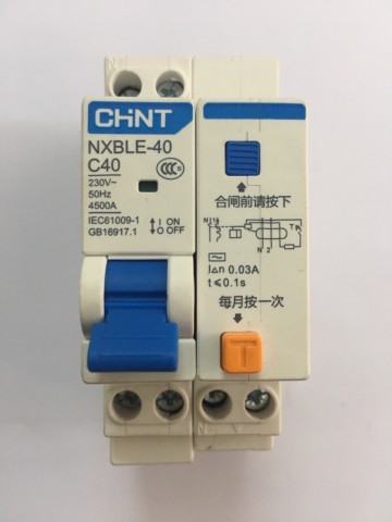 Atomat chống giật CHINT 1P+N 40 A